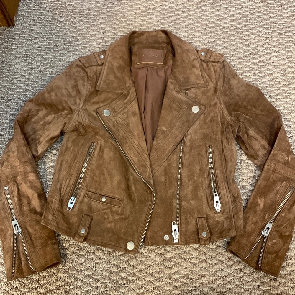 Blank NYC brown suede jacket